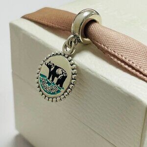 Pandora Alaska Exclusive Charm Pendant S925 Sterling Silver Jewelry with a Box